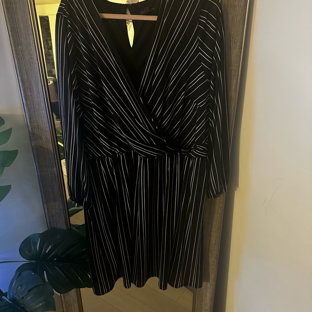 Black and White Striped Dress